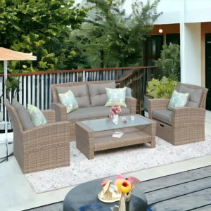 Sofa Seating Group with Cushions for 6 perons