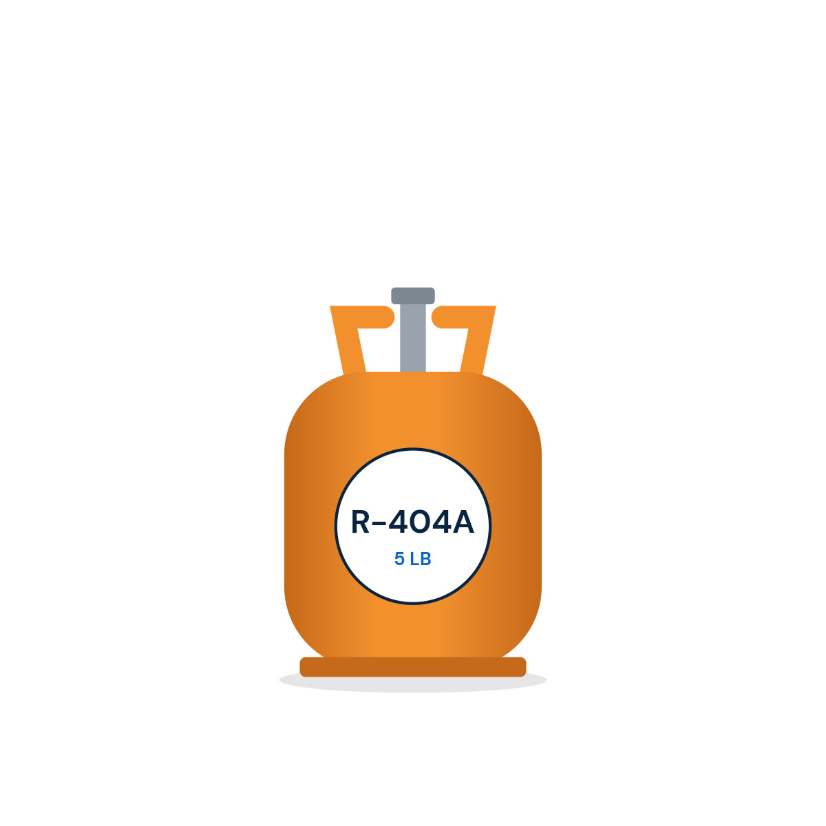 R-404A refrigerant 5 lb cylinder R-404A refrigerant 5 lb cylinder